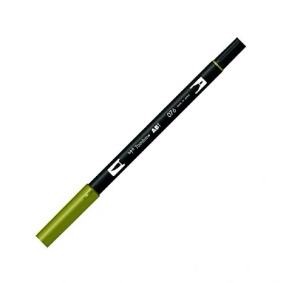 Abbildung von Tombow brush pen ABT dual Green ochre