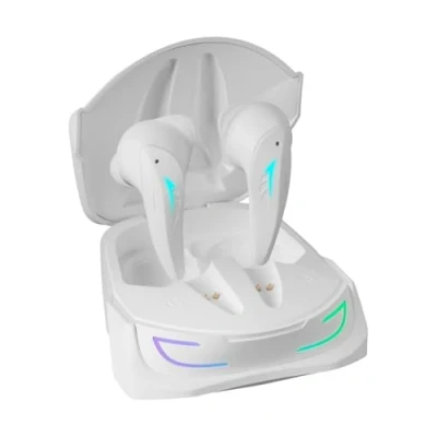 Abbildung von Mars Gaming MHI ULTRA Weiß, Wireless Headset TWS, RGB Flow, Bluetooth 5.3, Triple Geräuschunterdrückung, 24H Akkulaufzeit