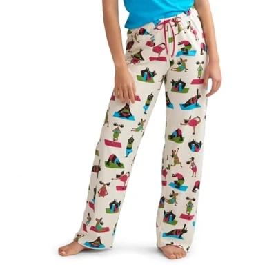 Abbildung von Hatley Damen Schattige dierenjersey pyjamabroek Pyjamaunterteil, Yoga BÃƒ¤r, S EU