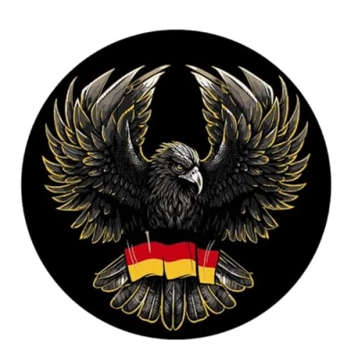 Abbildung von Sammys Shirt Store Deutscher Adler Aufkleber 10 cm