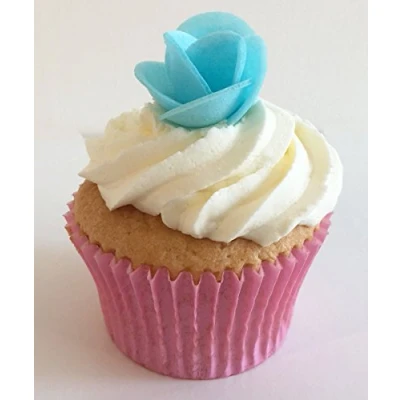Abbildung von Wunderschöne essbare Kuchendekorationen 12 Blau Rosen / Edible Blue Roses