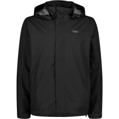 Abbildung von CMP Herrenjacke mit Kapuze und Druckknöpfen, Schwarz, 54
