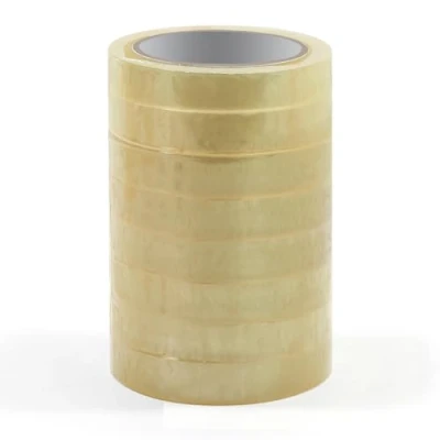 Abbildung von Waytex 930925 Klebeband für Büro, transparent, glänzend, hohe Klebekraft, Breite 19 mm, Rolle mit 66 m, Profi Qualität, Stärke 50 µm, 8 Stück