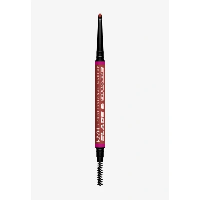Abbildung von NYX Professional Makeup Augenbrauenstift, Mit zweiseitiger Spitze zum Definieren der Augenbrauen, Bis zu 16h wischfest und farbecht, Vegane Formel, Blade &amp; Shade Nano, Farbton: Rich Auburn