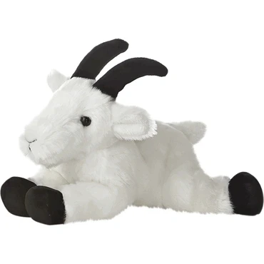 Abbildung von Aurora Kuschel Mini Flopsie Ziege weiß 20,5 cm