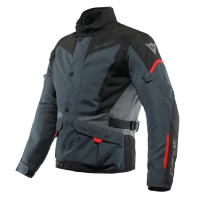 Abbildung von Dainese Tempest 3 D Dry, Herren Motorrad Tourenjacke, Wasserdichte Jacke, Herausnehmbares Thermofutter, Schulter Und Ellbogenprotektoren, Ebenholz/Schwarz/Lavarot, 46