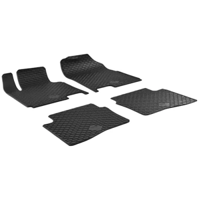 Abbildung von WALSER 50771 Fußmattensatz Gummi vorne und hinten 4 schwarz HYUNDAI: i20 II Schrägheck, Coupe, Active
