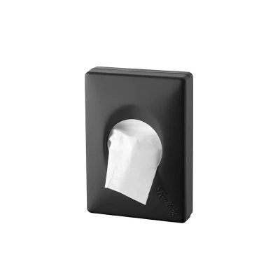 Abbildung von Mar Plast A58401NE Spender Toilettenbeutel, Schwarz &#039;Soft Touch&#039;, 95 x 32 135 mm