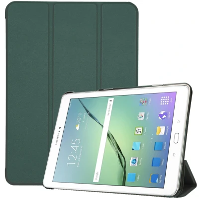 Abbildung von Trifold Klapphülle für das Samsung Galaxy Tab S2 9.7 Dunkelgrün