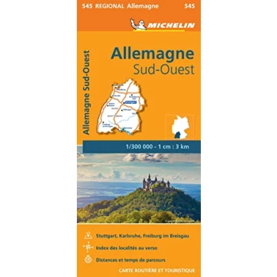 Abbildung von Germany South West Baden / Württemberg (545): Wegenkaart Schaal 1 : 300.000 (Regionale kaarten Michelin, Band 545)