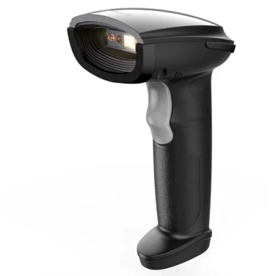 Abbildung von Inateck Barcode Scanner Bluetooth, 1D 2D QR Code Wireless, 1 Aufladung 3 Monate, Handscanner Kabellos mit APP und SDK, BCST 23, Dunkel