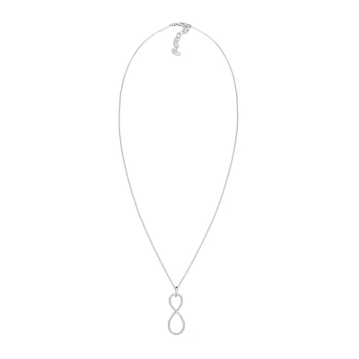 Abbildung von Elli Infinity Kristalle Endless Halskette, Damen, Größe: 70, Silber