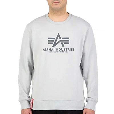 Abbildung von Alpha Industries Basic Sweater Sweatshirt für Herren Pastel Grey