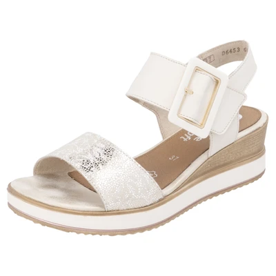 Abbildung von Remonte ELLE Collection Sandalette, Sommerschuh, Sandale, Bequemschuh mit Klett unter der Zierschnalle
