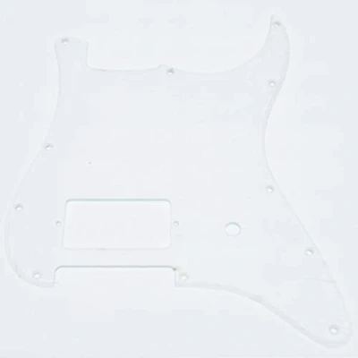 Abbildung von KAISH Schlagbrett für Delonge Stratocaster/Strat Style One Humbucker Gitarre mit 11 Löchern, transparent