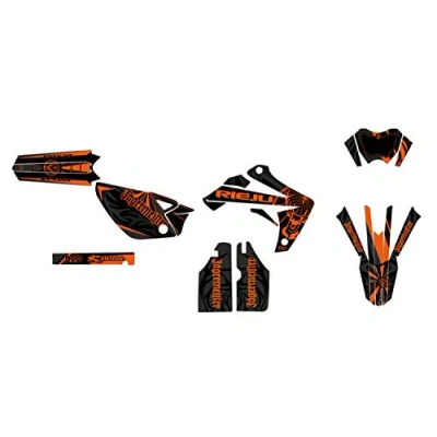 Abbildung von Deko Set für Motorrad, anpassbar, Rieju MRT 50 von 2009 bis 2021, TRANTOR Orange