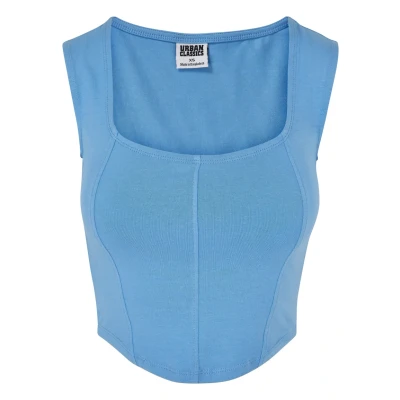 Abbildung von Urban Classics Short Corsage Top, Damen, Größe: 5XL, Horizonblue