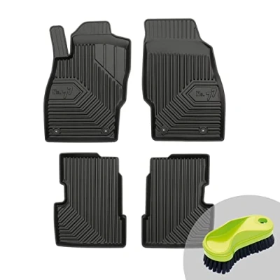 Abbildung von FROGUM No.77 Gummimatten Ganzjahresset von Auto Fußmatten Autofussmatten für Opel Corsa D 2006 2014, E 2014 2019 Langlebiges TPE Material