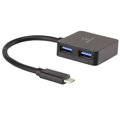 Abbildung von Renkforce 4 Port USB 3.2 Gen 1 Hub (USB 3.0) Schwarz