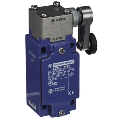 Abbildung von Schneider Electric XCKJ Positionsschalter. Rollenh. Kunstst.r., 1Ö+1S, Sprungf., M20, XCKJ10511H29, Blau