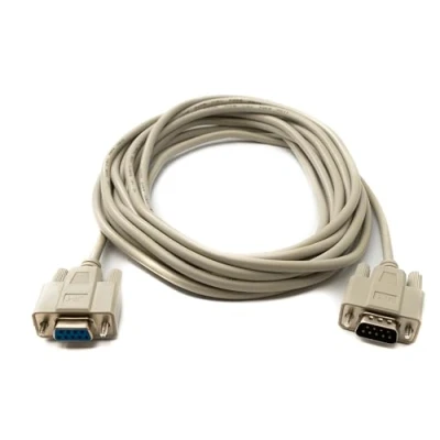 Abbildung von System S D Sub Nullmodem Kabel 5 m 9 Pin Stecker zu Buchse RS232 DB9 Adapter in Grau
