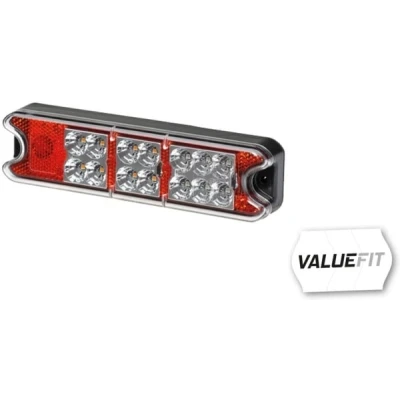 Abbildung von HELLA 2VA 357 021 001 Heckleuchte rechts, links Rot, glasklar schwarz VALUEFIT