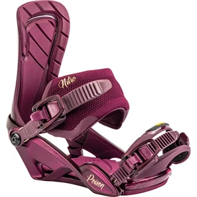 Abbildung von Nitro Damen Poison &#039;23 All Mountin Freeride Bindung Snowboardbindung, Wine, S/M