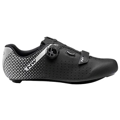 Abbildung von Northwave Core Plus 2 Wide Rennradschuhe, Fahrradschuhe, Radschuhe, Schwarz 44