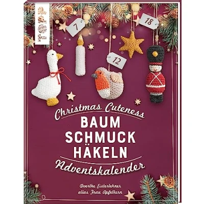 Abbildung von TOPP Kreativ Adventskalender Buch Baumschmuck häkeln (24 tlg)