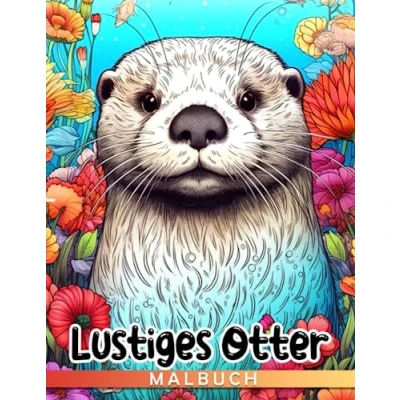 Abbildung von Witziges Otter Malbuch: 40 Illustrationen von amüsanten Tieren zum Ausmalen und Entspannen für Kinder. Perfekt Geburtstage, Weihnachten Wichtelgeschenke. Ideale Geschenke!