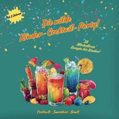 Abbildung von Die wilde Kinder Cocktail Party!: 38 Alkoholfreie Rezepte für Kinder! Cocktails; Mocktails, Cocktails, Smoothies, Bowls, ... Sommer Rezepte, Mocktails ab 3 Jahren