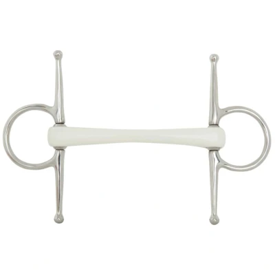 Abbildung von BR Ungebrochene Trense mit voller Wange Combo Comfort 18 mm schere 165 13,5 Wit/zilver Grau