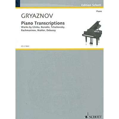 Abbildung von Piano Transcriptions: Works by Glinka, Borodin, Tchaikovsky, Rachmaninov, Mahler, Debussy. Klavier. (Edition Schott)