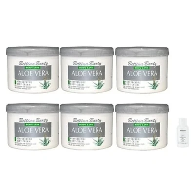 Abbildung von Bettina Barty Aloe Vera Körpercreme 6x500 ml + Marbert Enzym Peeling Powder 10 g Gratis