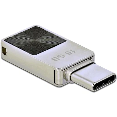 Abbildung von Delock Mini USB 3.2 Gen 1 C Speicherstick 16 GB Metallgehäuse 54082 Silber