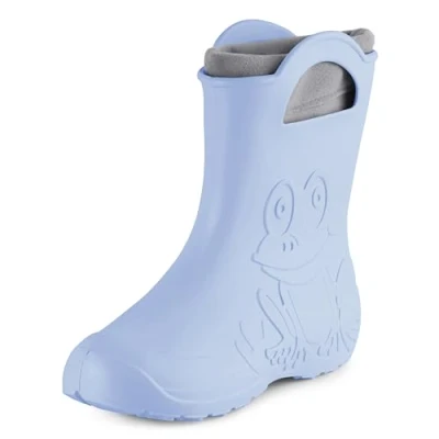 Abbildung von Ladeheid Damen federleichte Eva Gummistiefel Winter Regenschuhe gefüttert LA CA 12 (Hellblau, 40/41 EU)