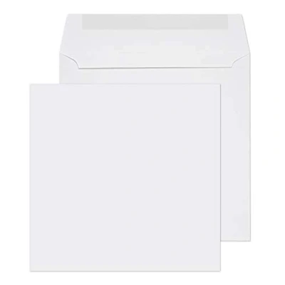 Abbildung von Blake Purely Everyday 0155SQ Quadratsicher Briefumschläge Naßklebung Weiß 155 x mm 100g/m² 500 Stück