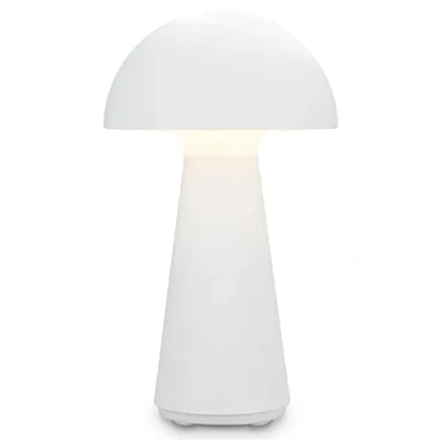 Abbildung von Briloner Leuchten Außen Tischleuchte 7421016, Dimmfunktion, mehrere Helligkeitsstufen, USB Ladefunktion, LED fest verbaut, warmweiß, mit Akku, In /Outdoor, C, IP44, schwarz, 28 cm