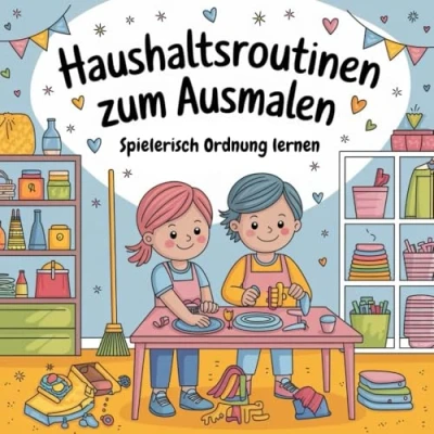 Abbildung von Ordnung macht Spaß: Ein Malbuch voller Haushaltsaufgaben für Kinder ab 6 Jahren