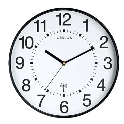 Abbildung von unilux Wanduhr Maxi Wave Ø 37.5 cm schwarz