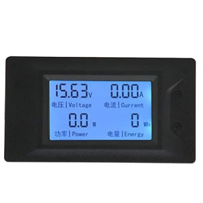 Abbildung von Digitaler Energiezähler, 30A DC Multifunktionsspannungsstrom Energiezähler mit LCD Anzeige, Multimeter, Voltmeter, Amperemeter 6,5 100 V Messbereich