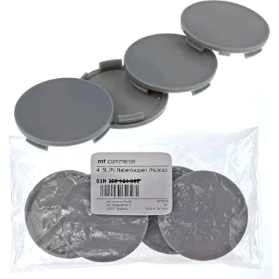 Abbildung von 4X 64 mm Nabenkappen Felgen Deckel Kappen Grau Flach für Alutec Rial Anzio