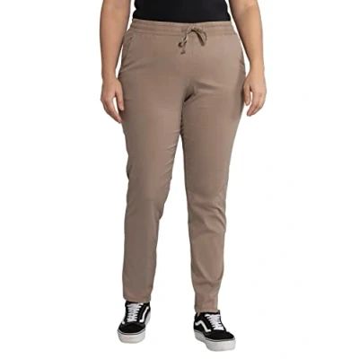 Abbildung von Ulla Popken Große Größen Damen Hose Chino mit Gummibündchen, (Beige 35), 42