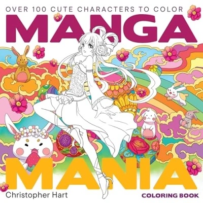 Abbildung von Manga Mania Coloring Book: Over 100 Cute Characters to Color and Anime Book for Adults Kids
