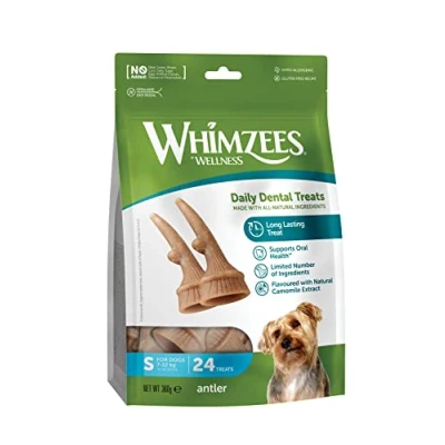 Abbildung von Whimzees Occupy Antler S, 24 stk, 360 g MP (6 pk/ps)