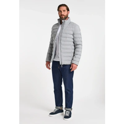Abbildung von DREIMASTER maritim Herren wattierte Steppjacke S / Grau 100% Polyester