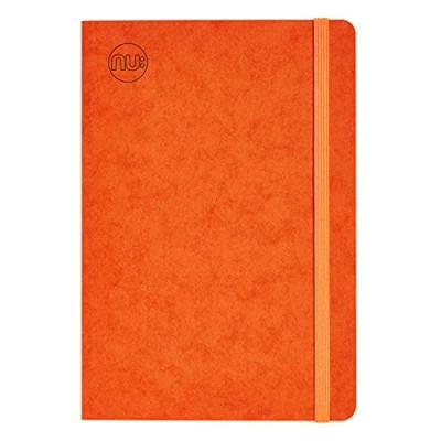 Abbildung von NU Notizbücher Craze Cloud Range A5 Tagebuch Tagebuchbedarf Schreibwaren linierter Notizblock Orange 160 Seiten, NU003960 FSC OR