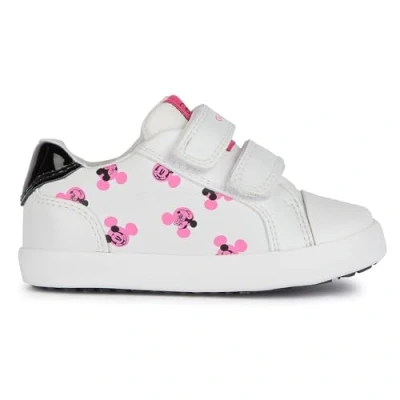 Abbildung von Geox Disney Classic GIRL Sneaker low für Kinder, Größe: 22, White/fluo fuchsia Schuhe