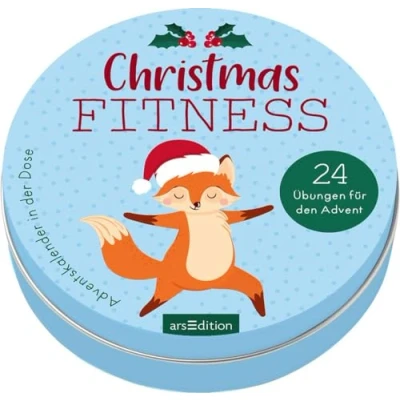 Abbildung von Adventskalender in der Dose. Christmas Fitness: 24 Übungen für den Advent Dose mit Karten und Fitnessübungen