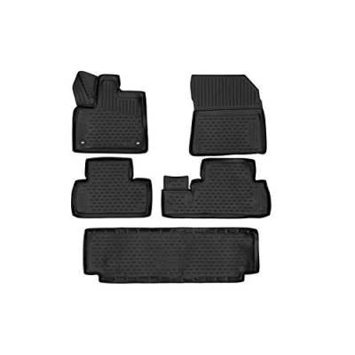 Abbildung von Element 3D Gummimatten Passgenaue Fußmatten Toyota Proace Stadt Verso 2019 5tlg, Schwarz